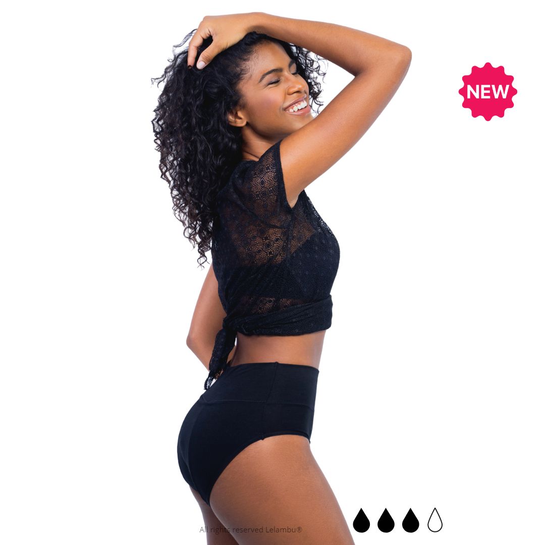 Mutande mestruali a vita alta Lelambu® Valerie