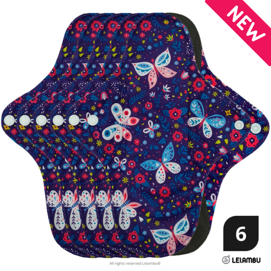 Assorbente ergonomico riutilizzabile in bambù (6 pz.)