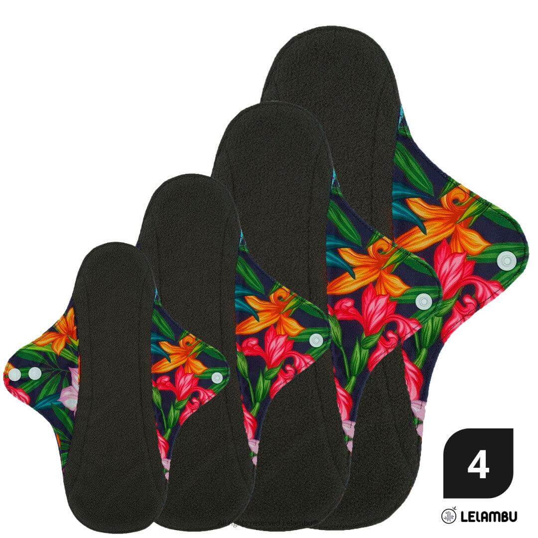 Pack Iniciante pensos reutilizáveis de bambú orgánico azul