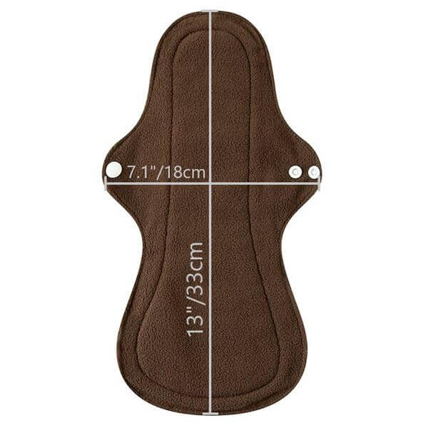 Pensos higiénicos reutilizáveis de noite com bambú