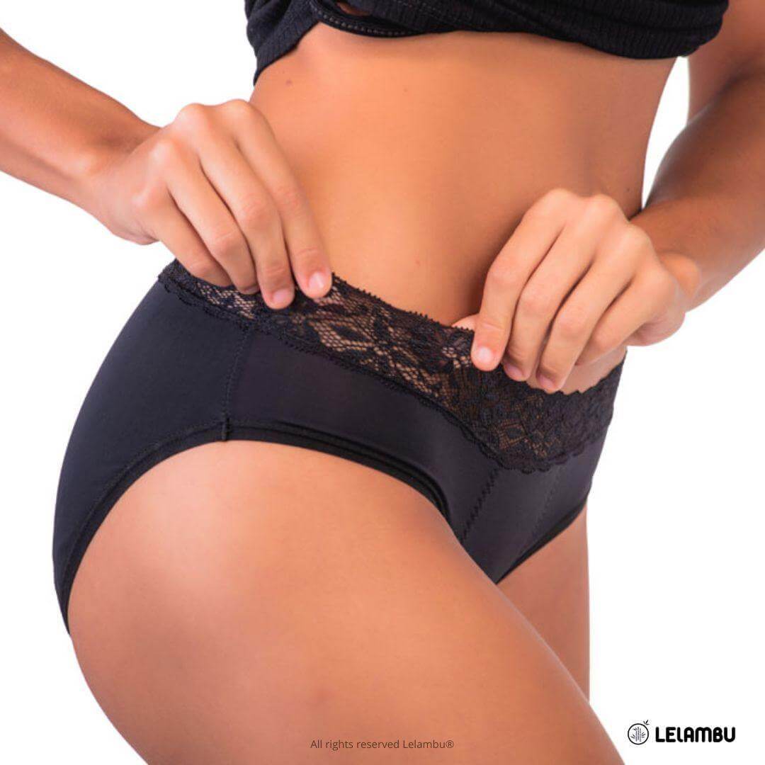 Calcinha absorvente Lelambu Elegance