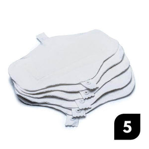 Pensos diários reutilizáveis de algodão orgánico