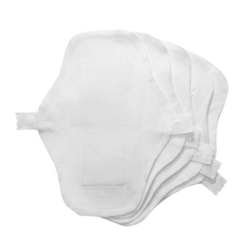 Pensos diários reutilizáveis de algodão orgánico